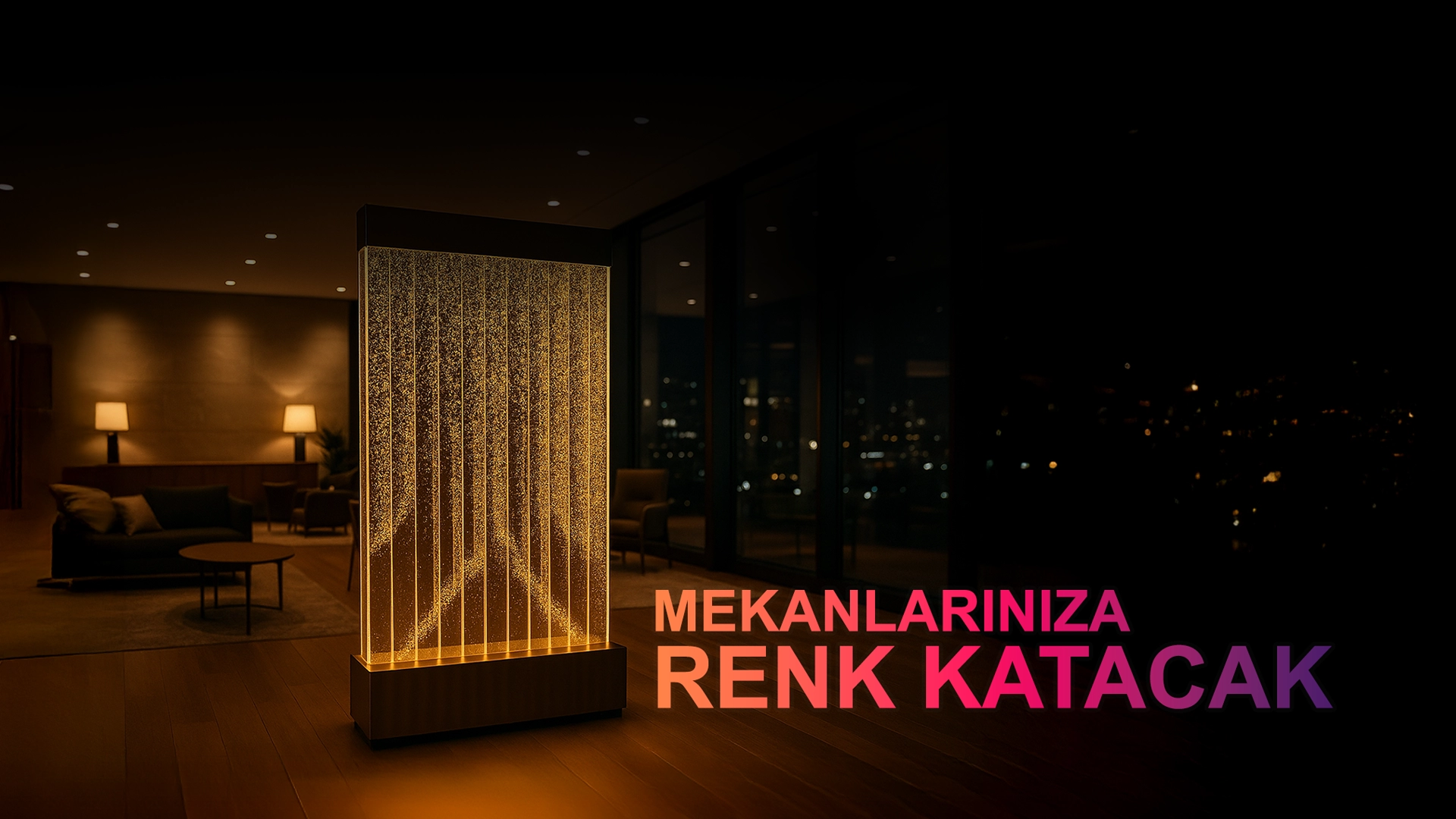 Ev ve İşyerlerinde Bubble Water Wall Kullanımı: Faydaları ve Etkileri